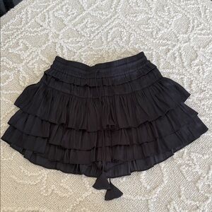 Black Ruffle Skort